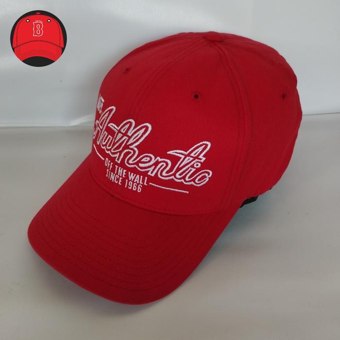 Topi Sample vans merah seken prelove original ori