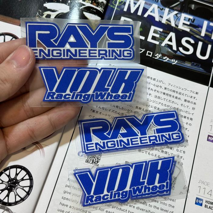 sticker velg te37 volk rays