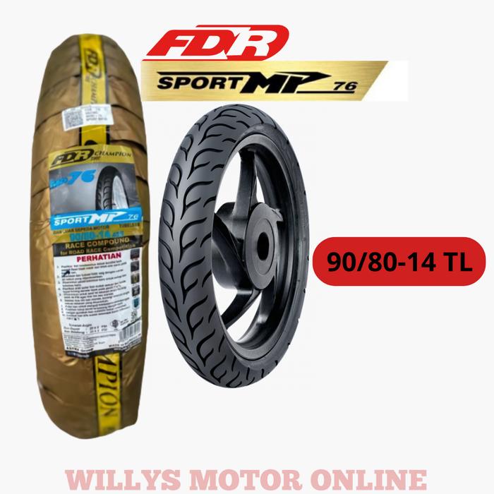 Ban FDR MP76 90/80- Soft Coumpound Sport Racing Tubeless Ban Matic mp 76 ring 14