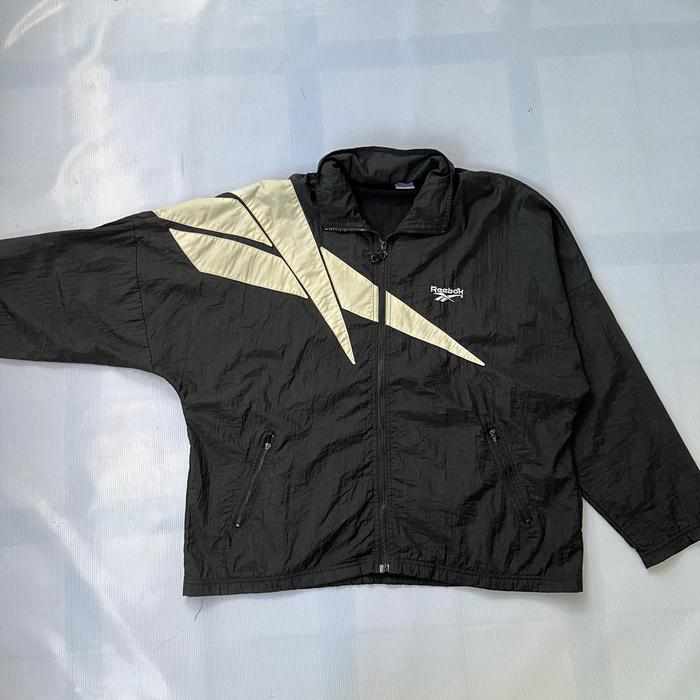 Vintage Reebok Bomber Parasut Twoblock Color Jaket