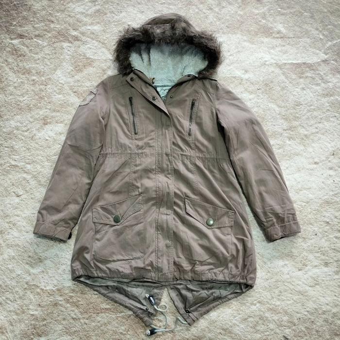 jaket parka double layer INGNI RANGER patch sherpa lined long
