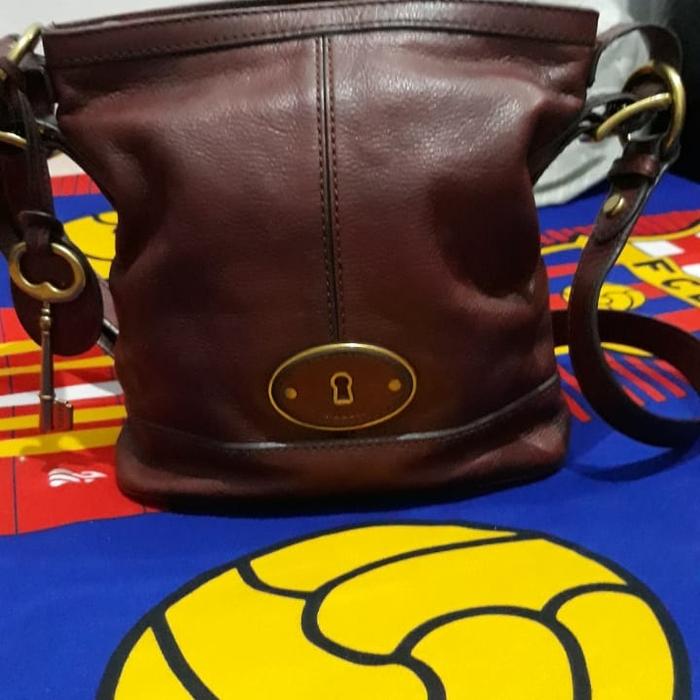 SOLD OUT##Tas Fossil Bagong Bucket lengkap keypop