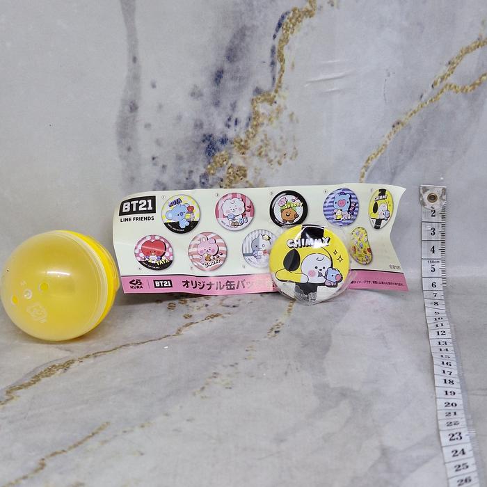 BTS Chimmy Kura Sushi Original Can Pin Badge Bros Gashapon Gachapon Gacha