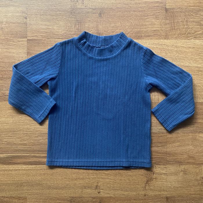 PRELOVED SWEATER FLANEL ANAK COWOK UNIQLO ORI BIRU SZ.110