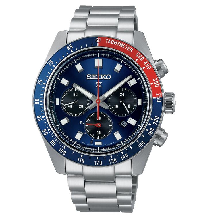 Jam tangan Pria SEIKO PROSPEX SSC915 Speedtimer “Go Large” Solar Chronograph Tachymeter 100M BLUE Di