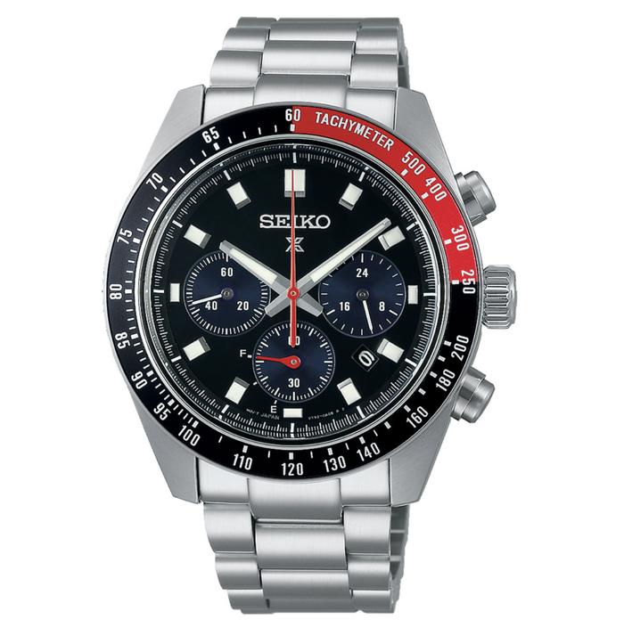 Jam tangan Pria SEIKO PROSPEX SSC915 Speedtimer “Go Large” Solar Chronograph Tachymeter 100M Black D
