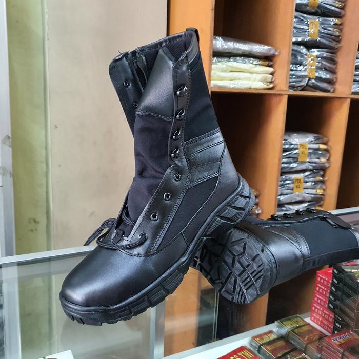 Sepatu Pdl Weba Polri | Sepatu Pdl Sleting Tali | Sepatu Pdl Polri Weba