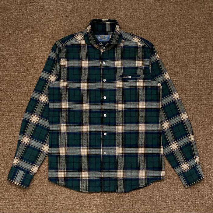 Union Made Sanforized Ken Mike & Inc Flannel Long Shirt