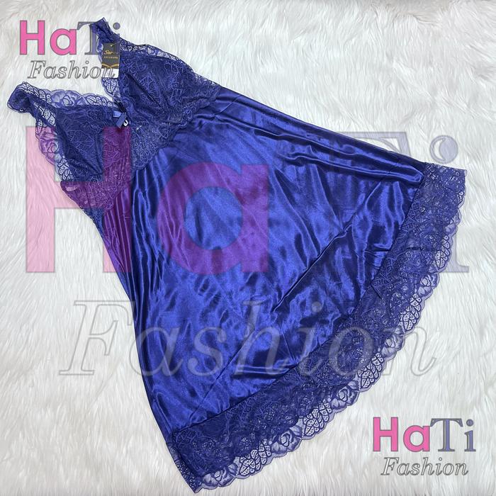 Lingerie Baju Tidur Wanita Transparan Sorex 7046 - Bahan Satin Sexy