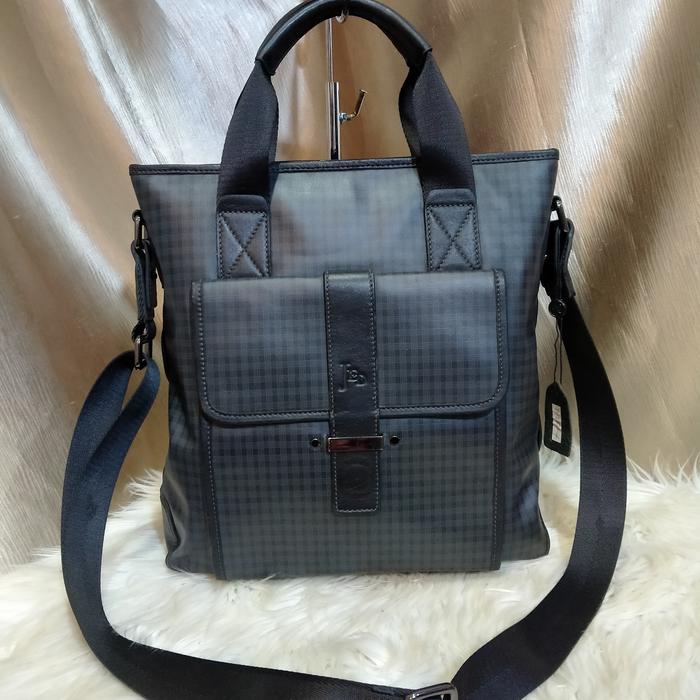 tas kulit seken laptop pria top handle bag preloved