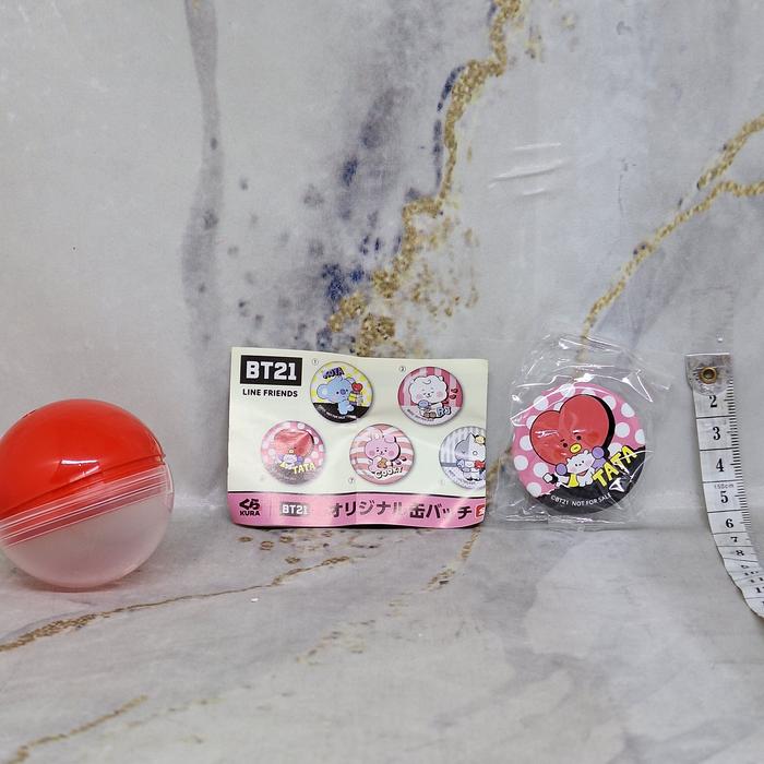 BTS Tata Kura Sushi Original Can Pin Badge Bros Gashapon Gachapon Gacha