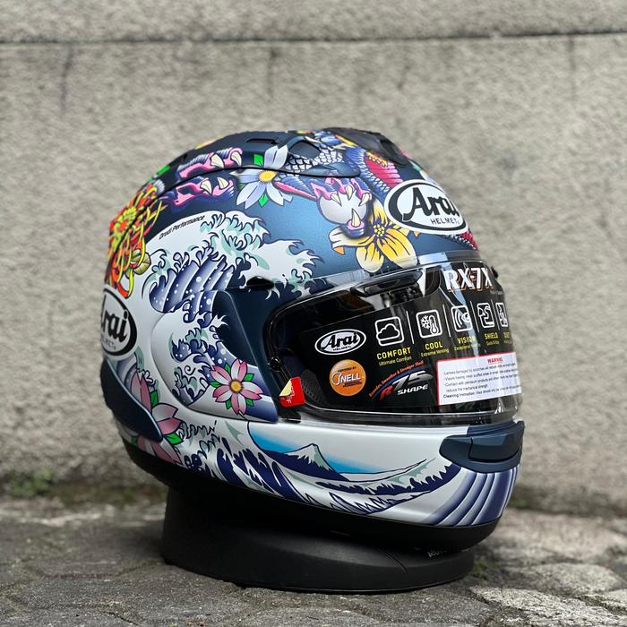 Arai Rx7x Oriental Flat Blue SNI