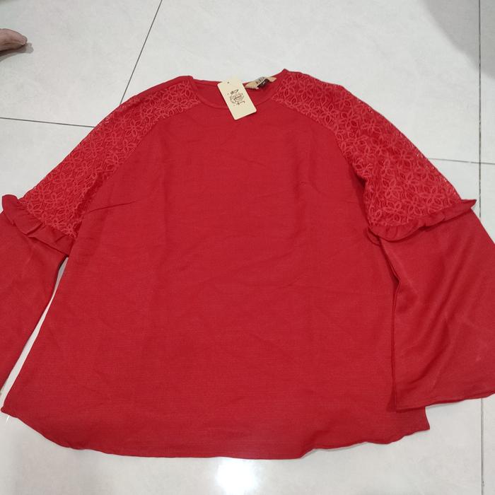 Blouse blus BLF woman uk M merah