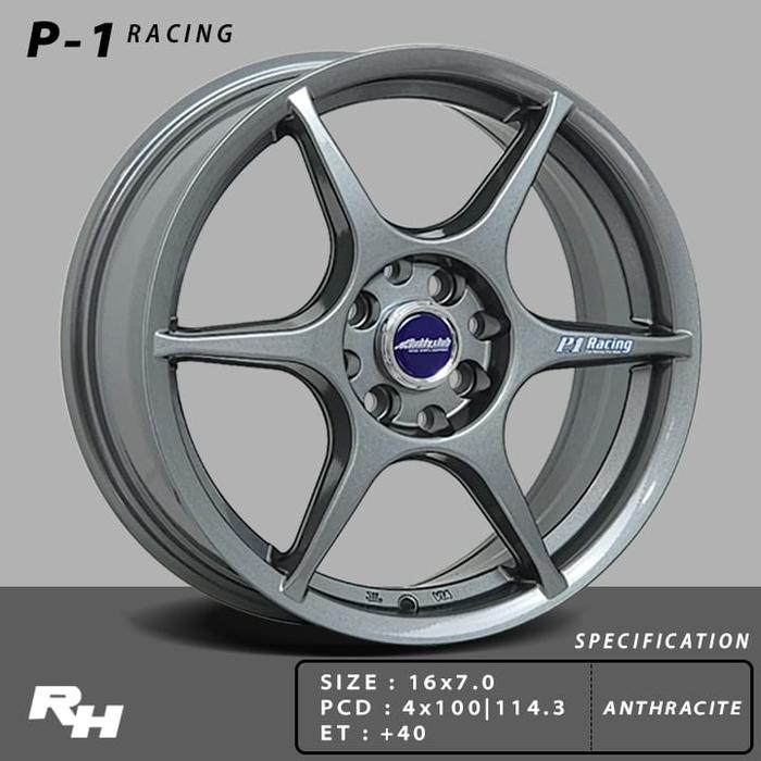 RH P1 RACING ANTHRACITE ET 40 VELG JF LUXURY R16