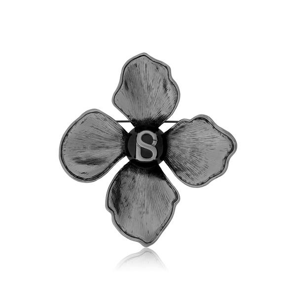 BUTTONSCARVES Danica Brooch - Hematite