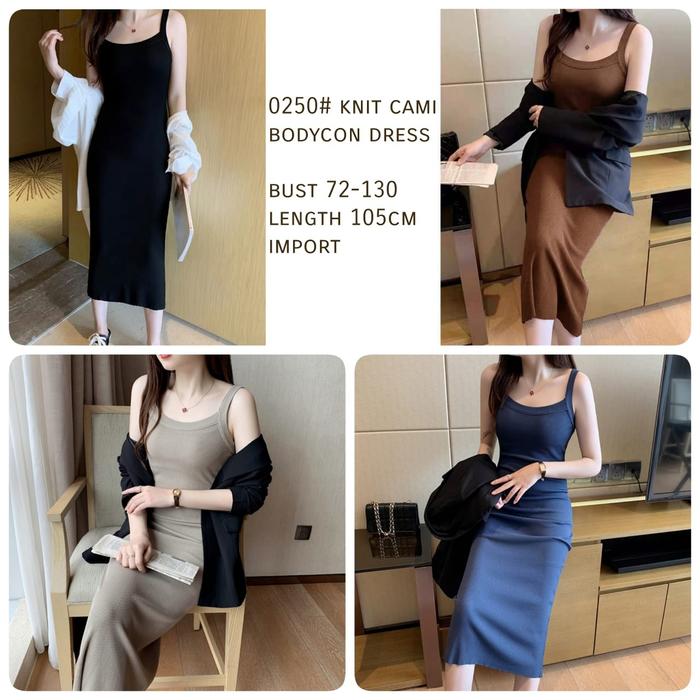 Sweg Dress fx802 Stripe Bodycone dress Import gil fx 802 Bodycon