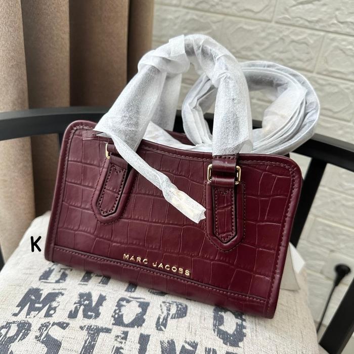 mj bag H705L01RE22 croc drifter small satchel syrah