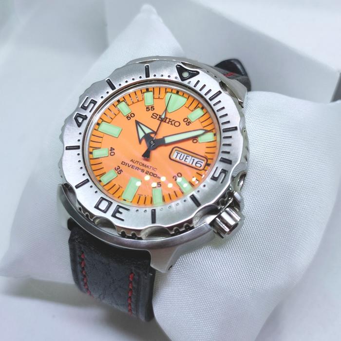 Seiko diver orange monster gen 1 automatic divers 200m ori japan