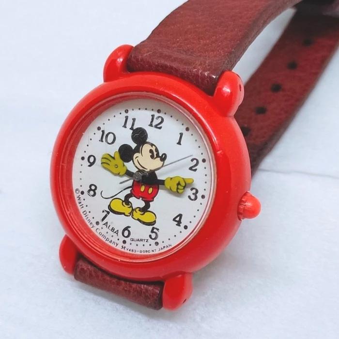 Jam tangan vintage walt disney mickey mouse alba original japan arloji