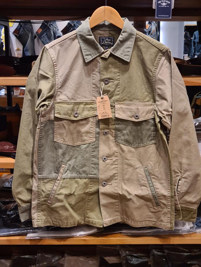 Studio D'Artisan Military Surplus Chore Jacket - Olive