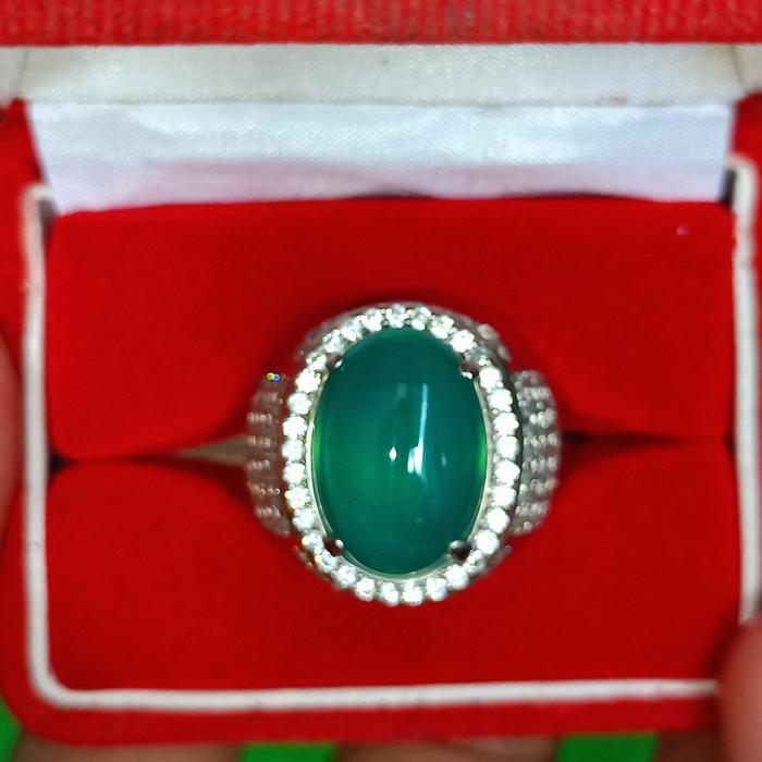 batu cincin akik bacan gulau ijo botol super kristal giwang