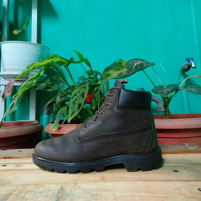 sepatu treking outdoor leather boots timberland size 37 second original