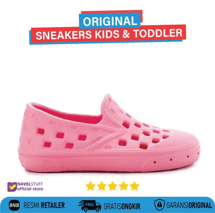 VANS Slip On TRK Toddler Kids Begonia Pink Sepatu Anak Original BNIB