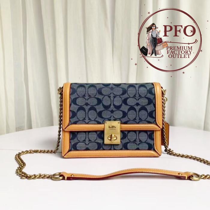 READY STOCK TAS 3696 Hutton Shoulder Bag in Signature Chambray Edition