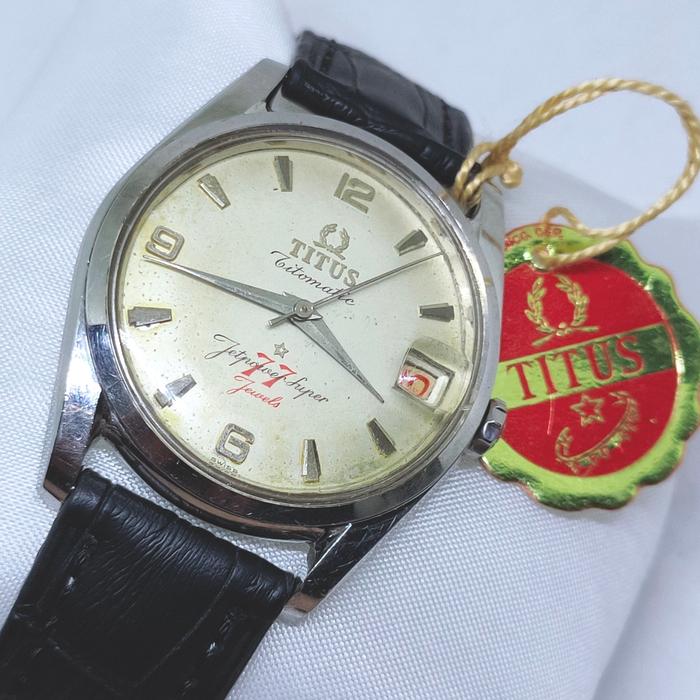 Titus 77 jewels Titomatic Jetpower Super ori jam tangan antik swiss