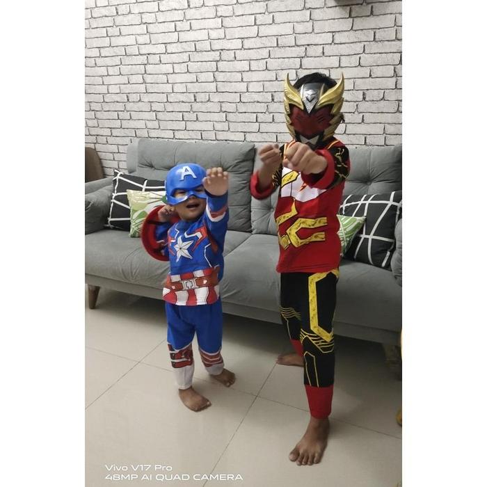 BAJU KOSTUM BIMA X ANAK MURAH | KOSTUM SUPERHERO BIMA X GRATIS TOPENG /BIMA