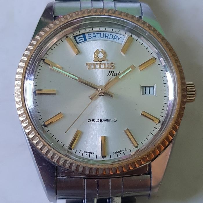 Jam Titus Matic automatic all original kondisi istimewa