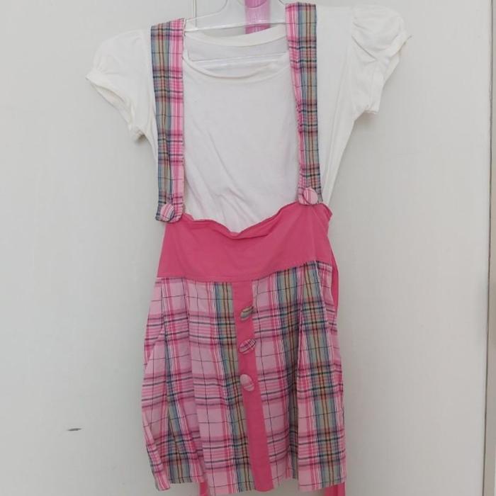 baju dress overall atasan model kodok monyet wanita lucu