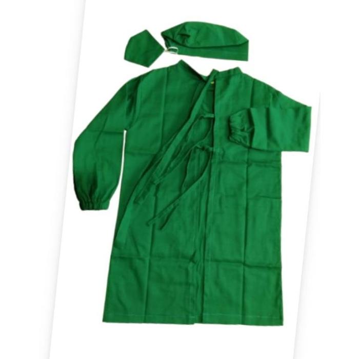 Gown Apd medis/kostum profesi anak TK SD laki/perempuan/dokter jaga dokter bedah/jubah dokter oprasi