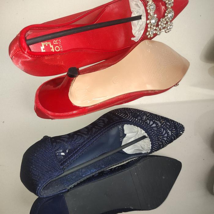 sepatu hak pesta kerja tinggi sedang pendek sport casual fashion high heels shoe emory mules 3 5 6 c