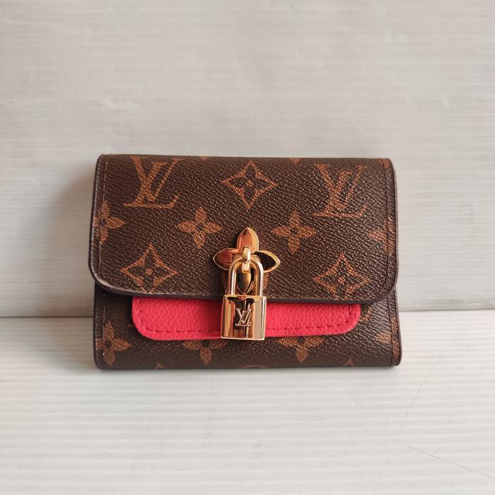 L0u1s Vu1tt0n classic monogram trifold wallet dompet wanita cewek luxury branded bootleg kw mirror