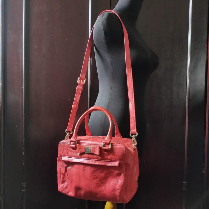 Slingbag/Tas Selempang Kulit Asli  K A T E  S P A D E  Orange Preloved/second