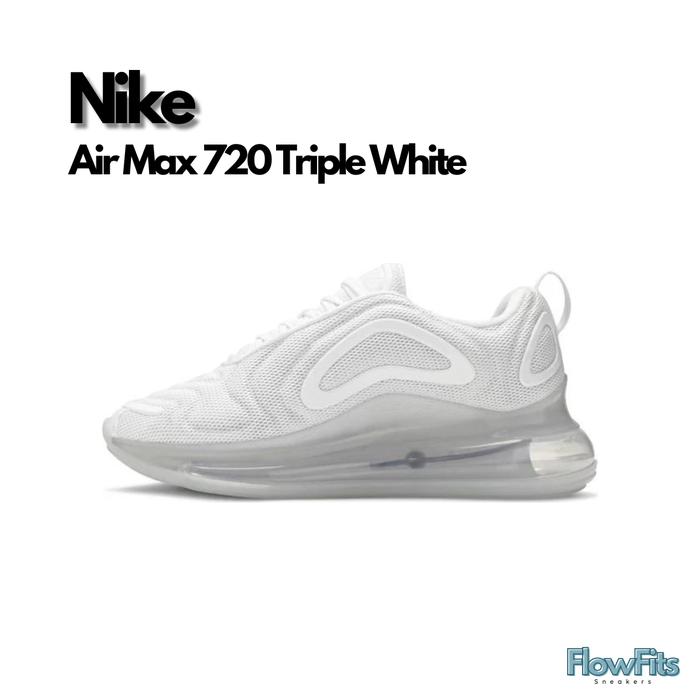 Nike Air Max 720 Triple White AR9293-100 BNIB ORIGINAL Sneakers Pria Wanita UNISEX