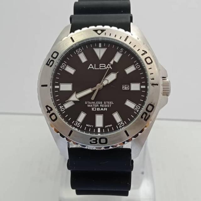 ALBA AH9025X1 Black Dial Sports 100M Original - Jam Tangan Pria
