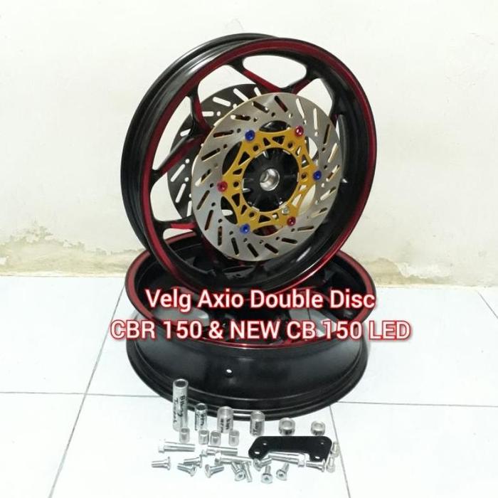Velg Axio Double Disc Cbr 150 Facelift K45G K45N K45R New Cb 150R 150X Led Cbr150 Lokal K45 Cbu Pelk
