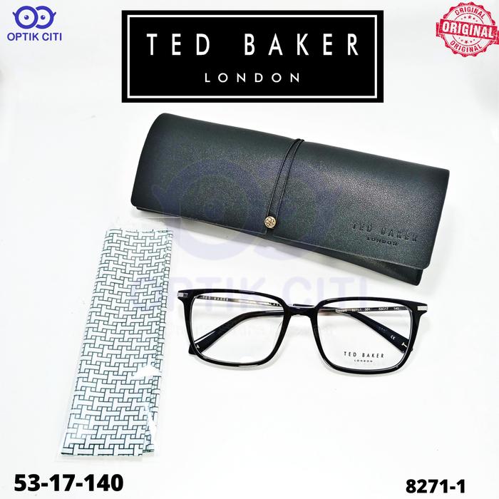 Frame Kacamata Pria Wanita Kotak Ted Baker Steward 8271 Original