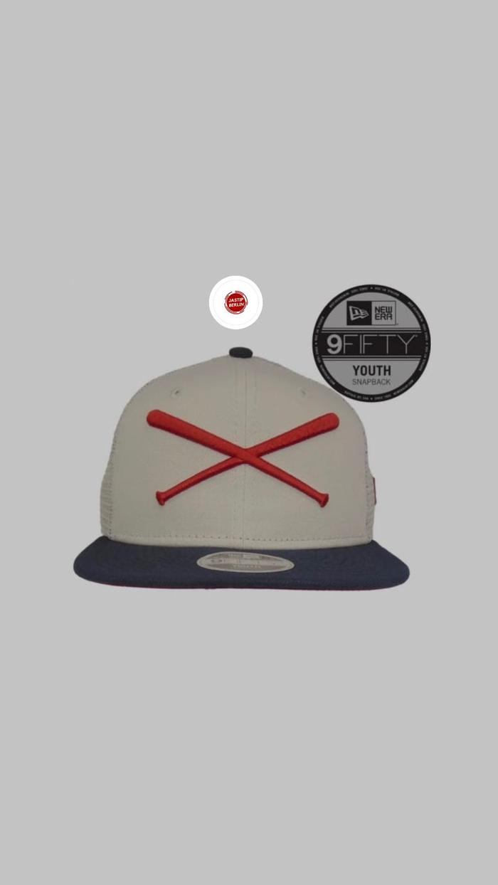 New Era Justfitteds 59Fifty Youth Crossed Bats Original Berllin Topi Snapback