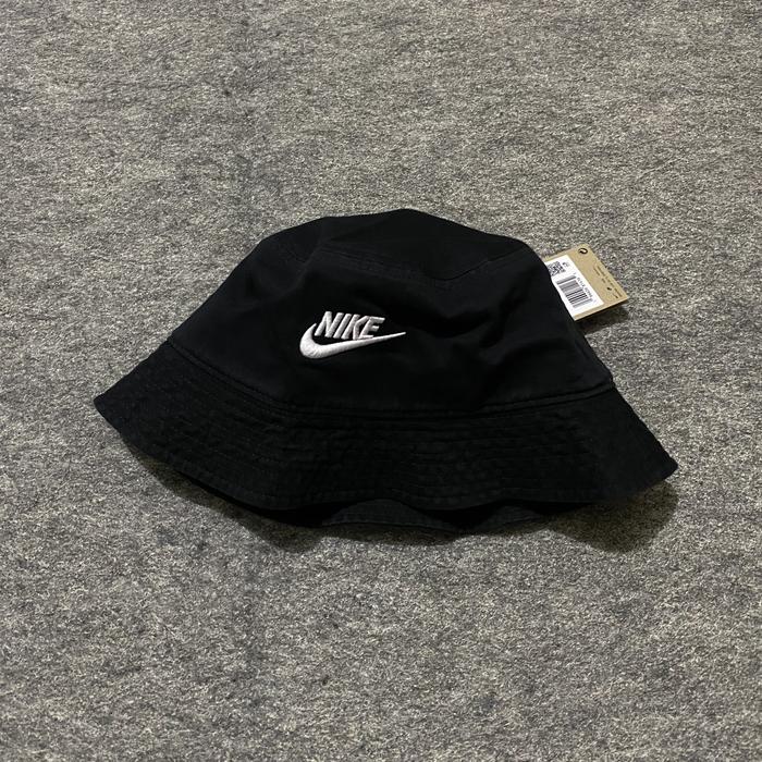 Nike Bucket Hat black original resmi stussy stray rats braindead