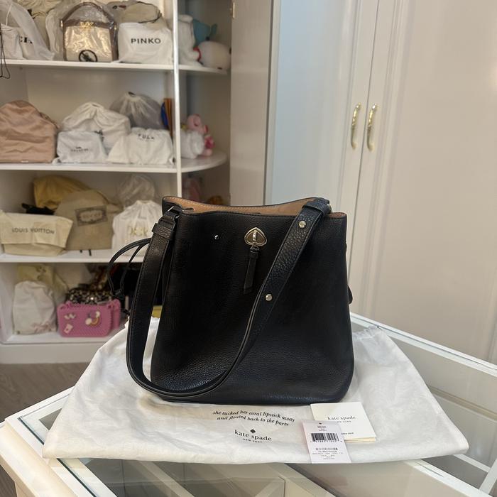 Kate Spade Authentic Marti Black Large Bucket Sling Shoulder Bag Branded Preloved