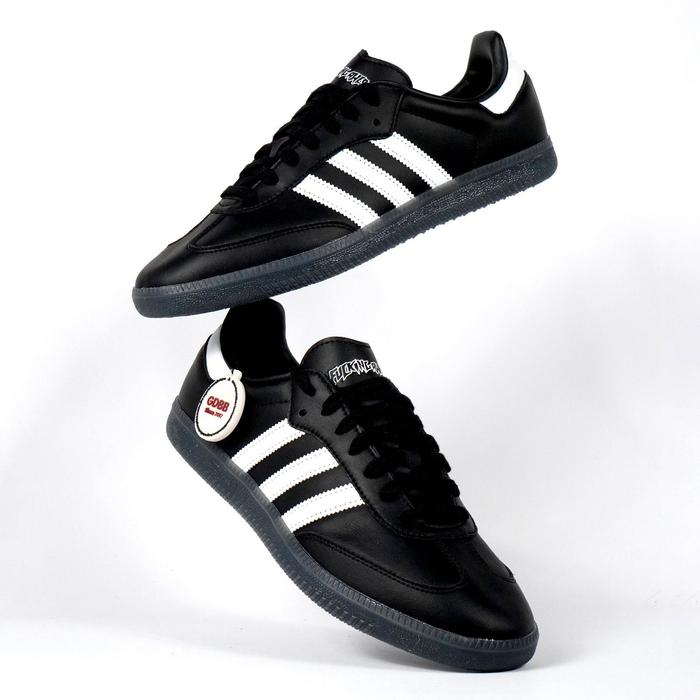 Sepatu Samba OG Fucking Awesome FA Black Sneakers Casual Authentic