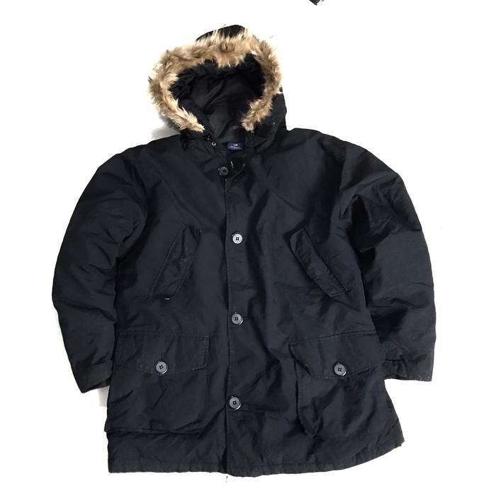 Vintage Polo Sport Ralph Lauren 1990s Puffer N3b Parka Coat Jacket. Sportsman Faux Fur Lined Hood 90