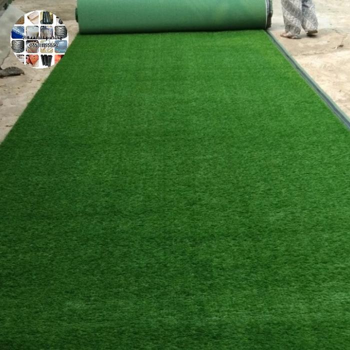 karpet rumput sintetis Swiss taman tebal 3cm L 2m x p 25m(1rol)