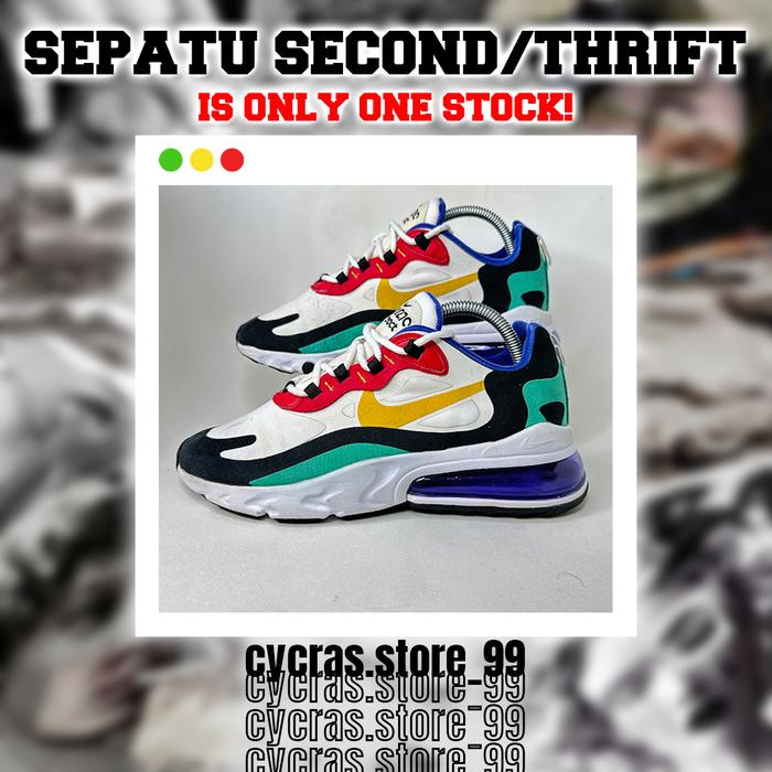 (Sepatu Second) Air Max 270 React Bauhaus Multicolor (RARE!) - Size 40.5