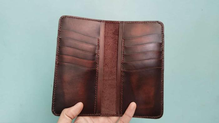 Dompet handmade model panjang dompet kulit handmade