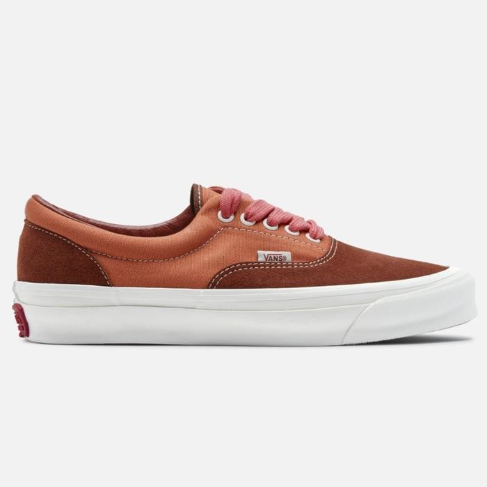 VANS ERA VAULT X TAKAHAYASHI LX SUEDE CANVAS ORANGE BROWN ORIGINAL RESMI