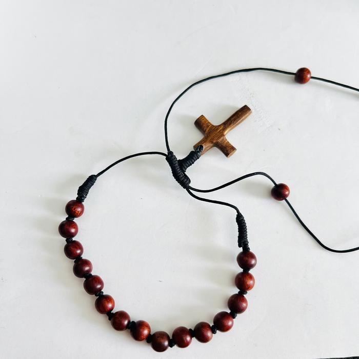 rosario kayu nagasari model gelang